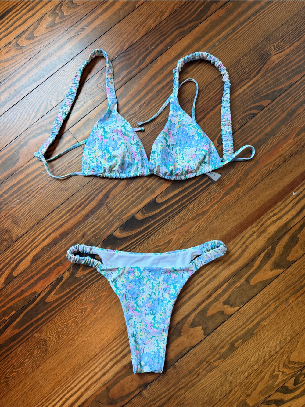 Floral Tie Bikini Set